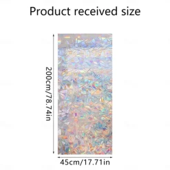 Stained Glass Window Film Rainbow Window Film Translucent Stained Glass Self Adhesive Film Static Cling Thermal Insulation Window Sticker for Home