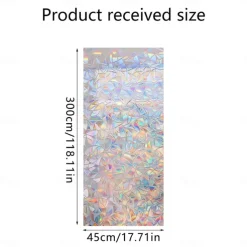 Stained Glass Window Film Rainbow Window Film Translucent Stained Glass Self Adhesive Film Static Cling Thermal Insulation Window Sticker for Home
