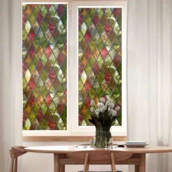 Stained Glass Window Film residue Window Paper Bathroom Living Room Window Shading Film Removable DIY Home Decoration Wall Decal Wall Decoration
