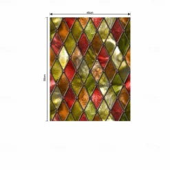 Stained Glass Window Film residue Window Paper Bathroom Living Room Window Shading Film Removable DIY Home Decoration Wall Decal Wall Decoration