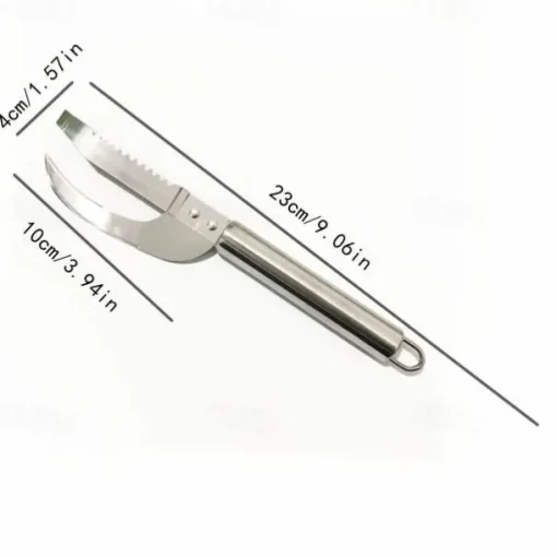 Stainless Steel 3 In 1 Fish Scale Knife, Cut/Scrape/Dig Maw Knife Scale Scraper, Sawtooth Peelers, Scraping Boning Filleting