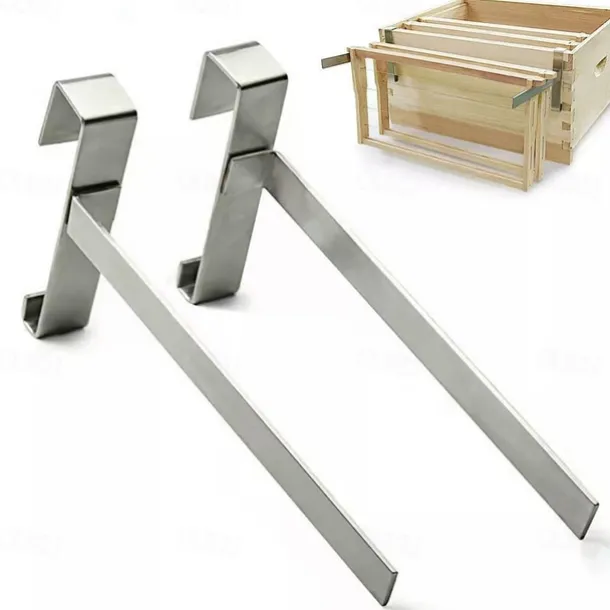 Stainless Steel Beehive Supports 2pcs Durable Stainless Steel Beehive Frame Supports - No Electricity or Batteries Required for Beekeeping