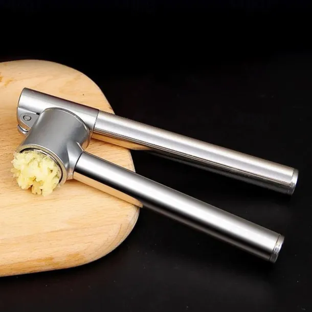 Stainless Steel Garlic Press Hand Garlic Masher Food Crusher Ginger Mud Squeezer Vegetables Chopping Cutter Kitchen Tools