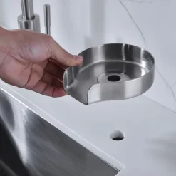 Stainless Steel Glass Rinser for Kitchen Sink, Glass Bottle Cup Washer for Sink Cup Rinser Clean Sink Attachment Accessories for Baby Bottle, Bar Wine Glass, and More Cups
