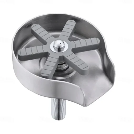 Stainless Steel Glass Rinser for Kitchen Sink, Glass Bottle Cup Washer for Sink Cup Rinser Clean Sink Attachment Accessories for Baby Bottle, Bar Wine Glass, and More Cups