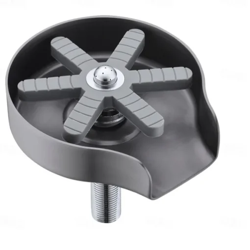Stainless Steel Glass Rinser for Kitchen Sink, Glass Bottle Cup Washer for Sink Cup Rinser Clean Sink Attachment Accessories for Baby Bottle, Bar Wine Glass, and More Cups