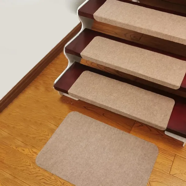 Stair Tread Carpet,Stair Runner Carpet,Self-Adhesive/Velcro Patch Staircase Mats Rug, Stair Pads Step Protectors, Removable Washable Step Floor Rugs For Home Staircase Decoration