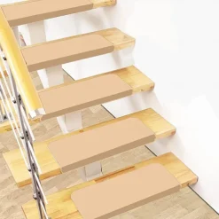 Stair Tread Carpet,Stair Runner Carpet,Self-Adhesive/Velcro Patch Staircase Mats Rug, Stair Pads Step Protectors, Removable Washable Step Floor Rugs For Home Staircase Decoration