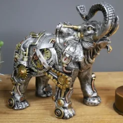 Steampunks Style Animal Sculpture Mechanical Animal Ornament Decoration Heavy Industry Decoration Resin Mechanical Decoration Pendant New Year Decoration