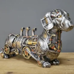Steampunks Style Animal Sculpture Mechanical Animal Ornament Decoration Heavy Industry Decoration Resin Mechanical Decoration Pendant New Year Decoration
