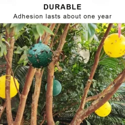 Sticky Traps Balls, Houseplant Sticky Bug Traps Capturing Fruit Flies, Mosquitoes Other Flying Insects, Cute Ball Design, Sticky Fruit Fly Traps For Indoor/Outdoor/Fields And Gardens