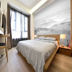 Stone 3D Landscape Home Decoration Abstract Classic Wall Covering, Canvas PVC / Vinyl Material Adhesive required Mural, Room Wallcovering