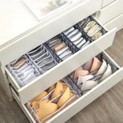 Storage Box 3pcs Folding Divider Storage Drawers For Underwear BRA Socks 6 7 11 Grade Bathroom Storage Containers
