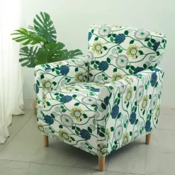 Stretch Armchair Cover Tub Sofa Cover Single Sofa Cover Sofa Slipcover 1 Seater Couch Furniture Protector with Elastic Bottom for Kids,Pet