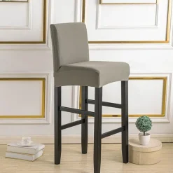 Stretch Bar Stool Cover Pub Counter Stool Chair Slipcover for Dining Room Cafe Furniture Seat Cover Stretch Protectors Non Slip with Elastic Bottom