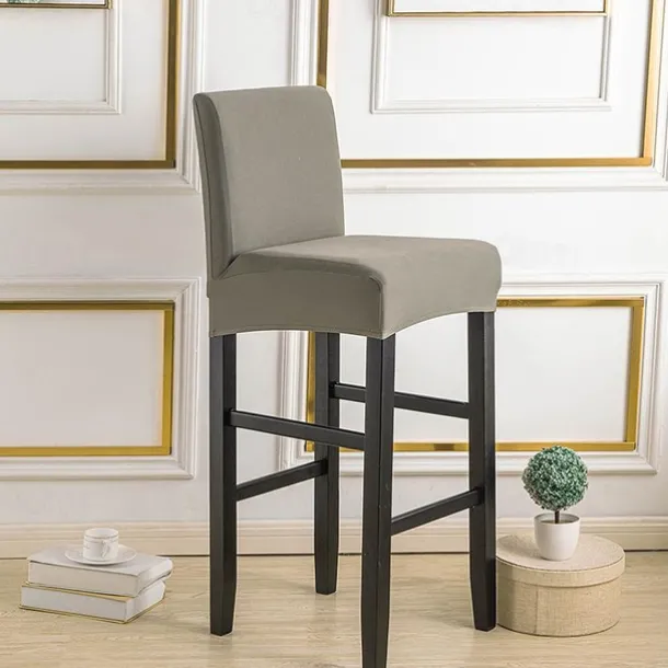 Stretch Bar Stool Cover Pub Counter Stool Chair Slipcover for Dining Room Cafe Furniture Seat Cover Stretch Protectors Non Slip with Elastic Bottom