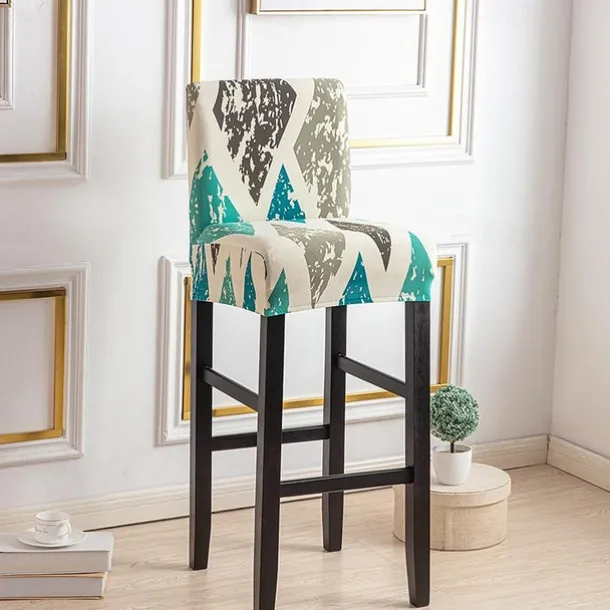 Stretch Bar Stool Cover Pub Counter Stool Chair Slipcover for Dining Room Cafe Furniture Seat Cover Stretch Protectors Non Slip with Elastic Bottom