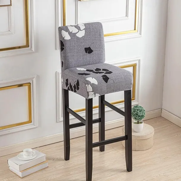 Stretch Bar Stool Cover Pub Counter Stool Chair Slipcover for Dining Room Cafe Furniture Seat Cover Stretch Protectors Non Slip with Elastic Bottom