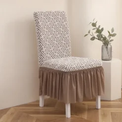 Stretch Bar Stool Dining Chair Cover Elastic Slipcovers for Bar Stools and Dining Chairs Protects Against Spills and Stains Easy to Install and Remove Machine Washable Available in Multiple Colors and Patterns