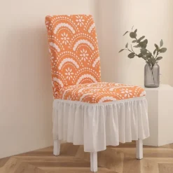 Stretch Bar Stool Dining Chair Cover Elastic Slipcovers for Bar Stools and Dining Chairs Protects Against Spills and Stains Easy to Install and Remove Machine Washable Available in Multiple Colors and Patterns
