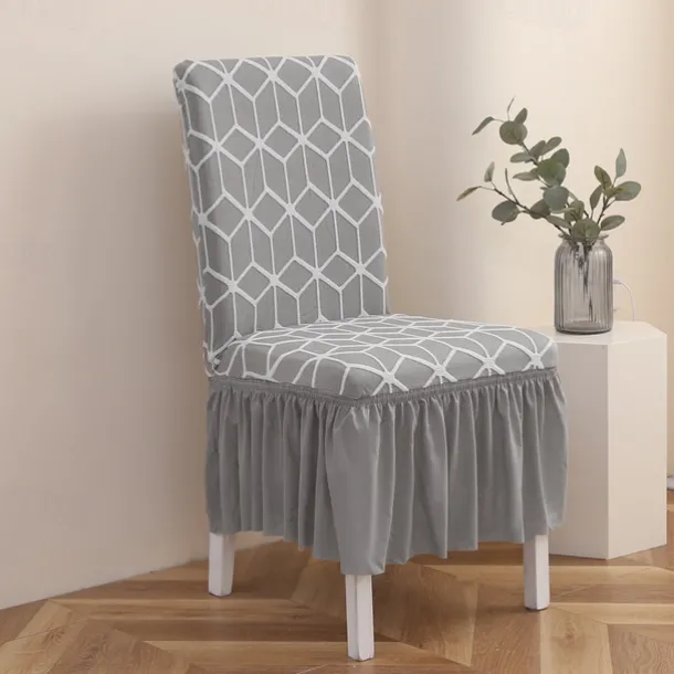 Stretch Bar Stool Dining Chair Cover Elastic Slipcovers for Bar Stools and Dining Chairs Protects Against Spills and Stains Easy to Install and Remove Machine Washable Available in Multiple Colors and Patterns