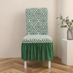 Stretch Bar Stool Dining Chair Cover Elastic Slipcovers for Bar Stools and Dining Chairs Protects Against Spills and Stains Easy to Install and Remove Machine Washable Available in Multiple Colors and Patterns