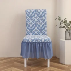 Stretch Bar Stool Dining Chair Cover Elastic Slipcovers for Bar Stools and Dining Chairs Protects Against Spills and Stains Easy to Install and Remove Machine Washable Available in Multiple Colors and Patterns