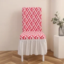 Stretch Bar Stool Dining Chair Cover Elastic Slipcovers for Bar Stools and Dining Chairs Protects Against Spills and Stains Easy to Install and Remove Machine Washable Available in Multiple Colors and Patterns