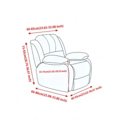 Stretch Chaise Lounge Cover, Durable Slipcovers Furniture Protector, Washable and Anti-Slip, Ideal for Living Room, Bedroom, or Lounge Chair Decor