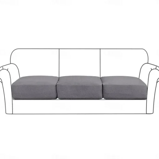 Stretch Couch Covers Burgundy Sofa Seat Cushion Cover For Dogs Pet, Sectional Sofa Slipcover For Love Seat,L Shaped,3 Seater,Arm Chair, Washable Couch Durable Protector