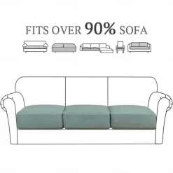 Stretch Couch Covers Burgundy Sofa Seat Cushion Cover For Dogs Pet, Sectional Sofa Slipcover For Love Seat,L Shaped,3 Seater,Arm Chair, Washable Couch Durable Protector