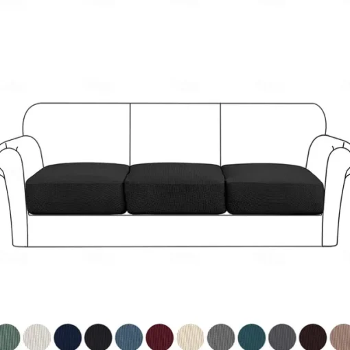 Stretch Couch Covers Burgundy Sofa Seat Cushion Cover For Dogs Pet, Sectional Sofa Slipcover For Love Seat,L Shaped,3 Seater,Arm Chair, Washable Couch Durable Protector