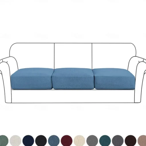 Stretch Couch Covers Burgundy Sofa Seat Cushion Cover For Dogs Pet, Sectional Sofa Slipcover For Love Seat,L Shaped,3 Seater,Arm Chair, Washable Couch Durable Protector