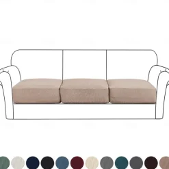 Stretch Couch Covers Burgundy Sofa Seat Cushion Cover For Dogs Pet, Sectional Sofa Slipcover For Love Seat,L Shaped,3 Seater,Arm Chair, Washable Couch Durable Protector