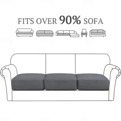 Stretch Couch Covers Burgundy Sofa Seat Cushion Cover For Dogs Pet, Sectional Sofa Slipcover For Love Seat,L Shaped,3 Seater,Arm Chair, Washable Couch Durable Protector
