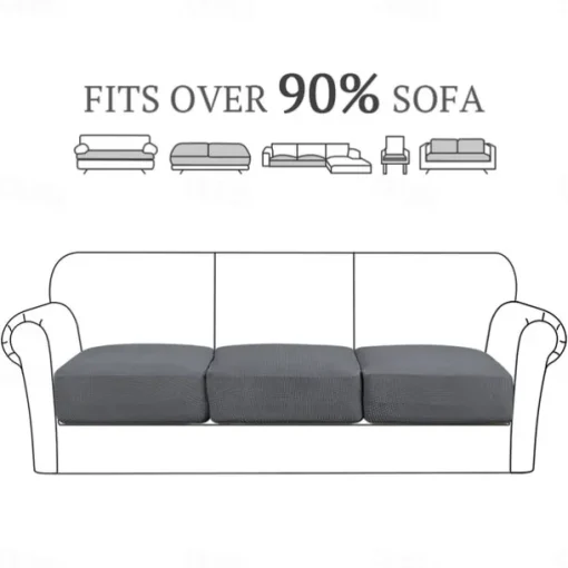 Stretch Couch Covers Burgundy Sofa Seat Cushion Cover For Dogs Pet, Sectional Sofa Slipcover For Love Seat,L Shaped,3 Seater,Arm Chair, Washable Couch Durable Protector