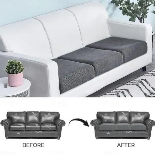 Stretch Couch Covers Burgundy Sofa Seat Cushion Cover For Dogs Pet, Sectional Sofa Slipcover For Love Seat,L Shaped,3 Seater,Arm Chair, Washable Couch Durable Protector
