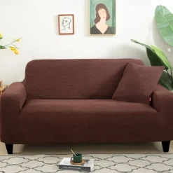 Stretch Couch Covers Burgundy Sectional Sofa Cover For Dogs Pet, Slipcovers For Love Seat, L Shaped,3 Seater, U Shaped, Arm Chair Washable Couch Protector Soft Durable