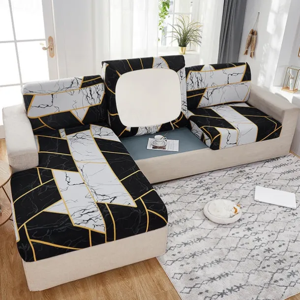 Stretch Couch Cushion Cover Cushion Slipcover for Chair Cushion Furniture Protector Seat Cushion Sofa Cover with Elastic Bottom Washable