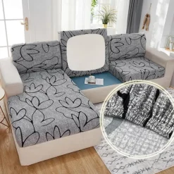 Stretch Couch Cushion Cover Cushion Slipcover for Chair Cushion Furniture Protector Seat Cushion Sofa Cover with Elastic Bottom Washable