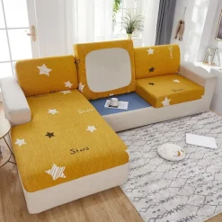 Stretch Couch Cushion Cover Cushion Slipcover for Chair Cushion Furniture Protector Seat Cushion Sofa Cover with Elastic Bottom Washable