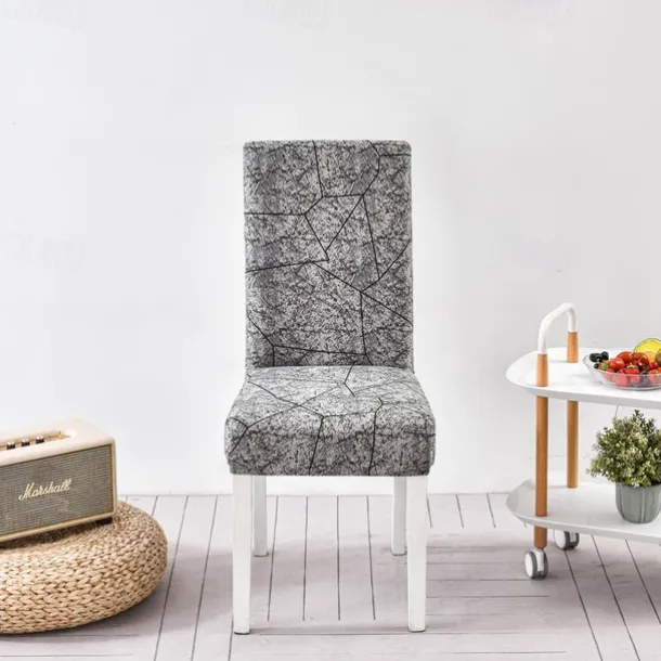 Stretch Dining Chair Cover High Back Dining Chair Cover Soft and Elastic Fabric for a Snug Fit Protects Chairs from Spills, Stains, and Wear Easy to Install and Remove Ideal for Dining Rooms