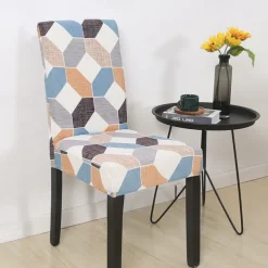 Stretch Dining Chair Cover Elastic and Durable High Back Dining Chair Cover Ideal for Protecting and Refreshing Dining Chairs Adds Comfort and Style to Your Dining Room Decor