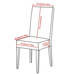 Stretch Floral Dining Chair Cover Elastic High Back Dining Chair Cover Slipcovers for Dining Chairs with Floral Pattern Easy to Fit and Remove Protects Against Spills and Stains Machine Washable