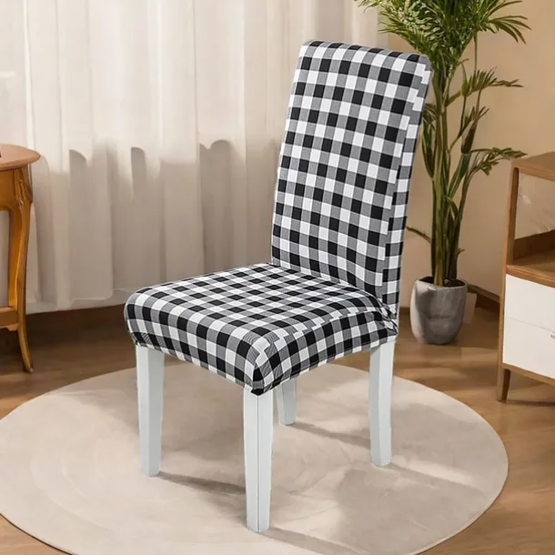 Stretch Floral Dining Chair Cover Elastic High Back Dining Chair Cover Slipcovers for Dining Chairs with Floral Pattern Easy to Fit and Remove Protects Against Spills and Stains Machine Washable