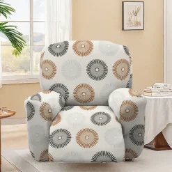 Stretch Floral Recliner Covers Premium Fabric Slipcover with Elastic Design for a Perfect Fit and Stylish Protection of Your Furniture