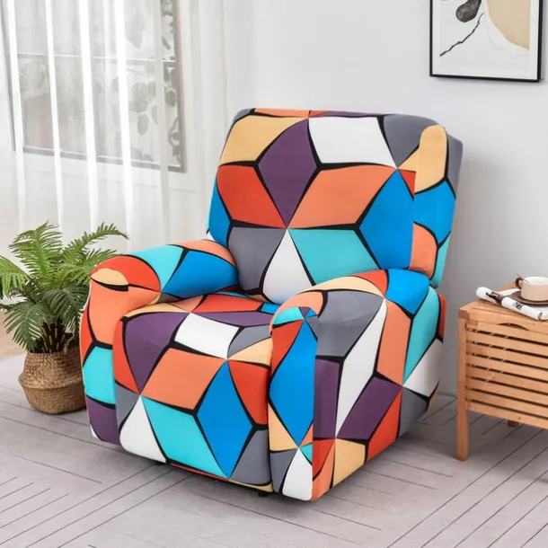 Stretch Floral Recliner Covers Non-slip Massage Lazy Boy Sofa Cover All-inclusive Single Seat Couch Cover Armchair Covers