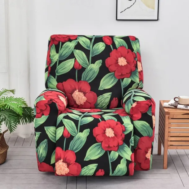 Stretch Floral Recliner Covers Non-slip Massage Lazy Boy Sofa Cover All-inclusive Single Seat Couch Cover Armchair Covers