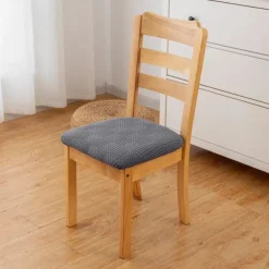 Stretch Jacquard Dining Chair Seat Covers Removable and Washable Elastic Slipcovers Perfect for Protecting Upholstered Dining Chair Cushions Adds Comfort and Style to Your Dining Room Decor