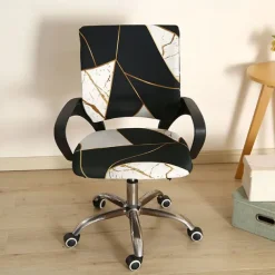 Stretch Office Chair Cover Durable and Flexible Slipcover Perfect for Protecting and Refreshing Your Office Chair Adds Comfort and Style to Your Workspace Decor